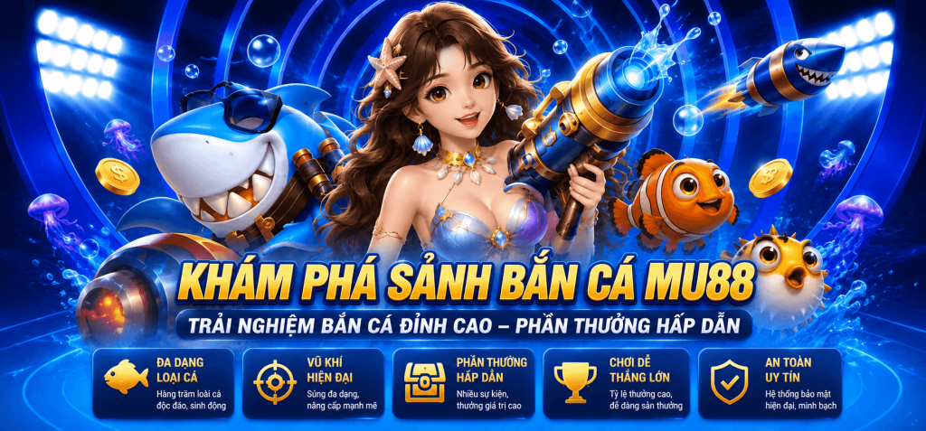 Bắn Cá MU88 – Săn Boss Đại Dương Nhận Thưởng Hấp Dẫn